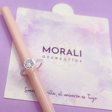 Cargar imagen en el visor de la galería, Anillo Plata Compromiso Lumi