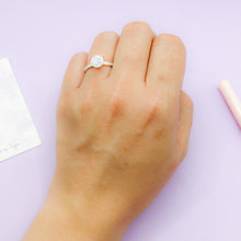 Cargar imagen en el visor de la galería, Anillo Plata Compromiso Forever