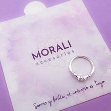 Cargar imagen en el visor de la galería, Anillo Plata Compromiso Aura