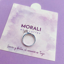 Cargar imagen en el visor de la galería, Anillo Plata Compromiso Shine
