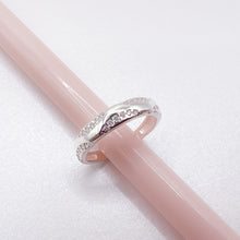 Cargar imagen en el visor de la galería, Anillo Plata Argolla Microcircones Ondas