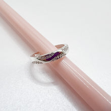 Cargar imagen en el visor de la galería, Anillo Plata Argolla Microcircones Ondas