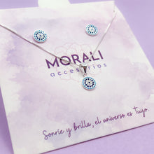 Cargar imagen en el visor de la galería, Juego Plata Ojo Turco Turquesa
