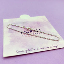 Cargar imagen en el visor de la galería, Pulsera Plata Balines Labrados Pequeños
