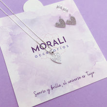 Cargar imagen en el visor de la galería, Juego Plata Corazón Largo
