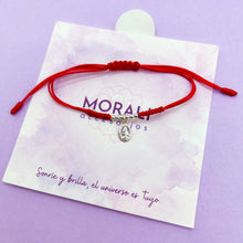 Cargar imagen en el visor de la galería, Pulsera Plata Virgen Milagrosa Roja
