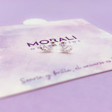 Cargar imagen en el visor de la galería, Aretes Plata Ala Cierre de Seguridad
