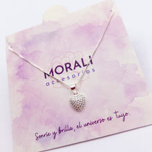 Cargar imagen en el visor de la galería, Dije Plata Corazón Microcircones
