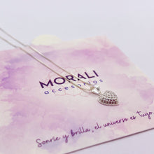 Cargar imagen en el visor de la galería, Dije Plata Corazón Microcircones
