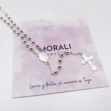 Cargar imagen en el visor de la galería, Rosario Plata Virgen Milagrosa Balín 4 mm
