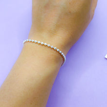 Cargar imagen en el visor de la galería, Pulsera Plata Balines Labrados Grandes

