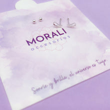 Cargar imagen en el visor de la galería, Aretes Plata Ala Cierre de Seguridad
