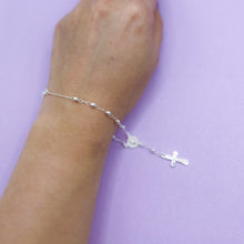 Cargar imagen en el visor de la galería, Pulsera Plata Denario San Benito 3 mm
