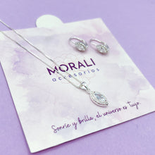 Cargar imagen en el visor de la galería, Juego Plata Circón Cristal

