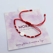 Cargar imagen en el visor de la galería, Pulseras Plata San Benito Hilo Rojo
