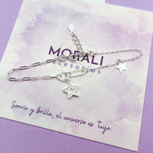 Cargar imagen en el visor de la galería, Pulsera Plata Estrellas
