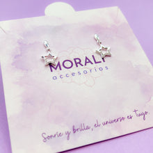 Cargar imagen en el visor de la galería, Aretes Plata Estrellas
