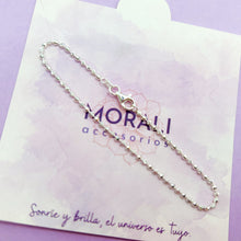 Cargar imagen en el visor de la galería, Pulsera Plata Balines Labrados Pequeños
