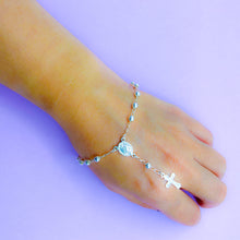 Cargar imagen en el visor de la galería, Pulsera Plata Denario Virgen Milagrosa 4 mm
