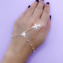 Cargar imagen en el visor de la galería, Pulsera Plata Denario San Benito 3 mm
