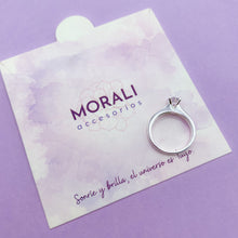 Cargar imagen en el visor de la galería, Anillo Plata Compromiso Shine
