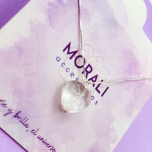Cargar imagen en el visor de la galería, Dije Plata Corazón Cuarzo Cristal
