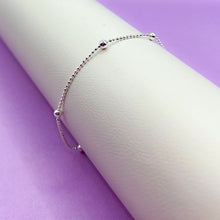 Cargar imagen en el visor de la galería, Pulsera Plata Balines Lisos
