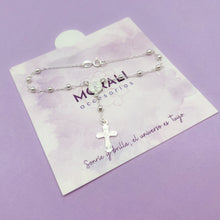 Cargar imagen en el visor de la galería, Pulsera Plata Denario San Benito 3 mm
