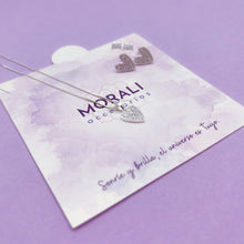 Cargar imagen en el visor de la galería, Juego Plata Corazón Largo
