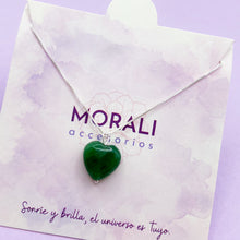 Cargar imagen en el visor de la galería, Dije Plata Corazón Jade
