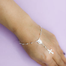 Cargar imagen en el visor de la galería, Pulsera Plata Denario Virgen Milagrosa
