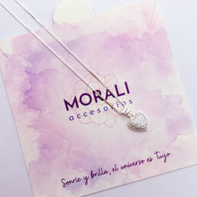 Cargar imagen en el visor de la galería, Dije Plata Corazón Microcircones
