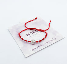 Cargar imagen en el visor de la galería, Pulseras Plata San Benito Hilo Rojo
