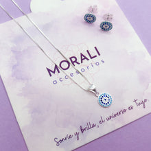 Cargar imagen en el visor de la galería, Juego Plata Ojo Turco Turquesa
