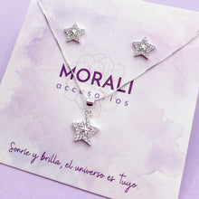Cargar imagen en el visor de la galería, Juego Plata Estrella Shine
