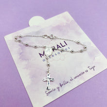 Cargar imagen en el visor de la galería, Pulsera Plata Denario Virgen Milagrosa
