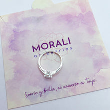 Cargar imagen en el visor de la galería, Anillo Plata Compromiso Circón
