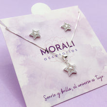 Cargar imagen en el visor de la galería, Juego Plata Estrella Shine
