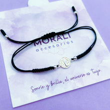 Cargar imagen en el visor de la galería, Pulsera Plata San Benito Negra
