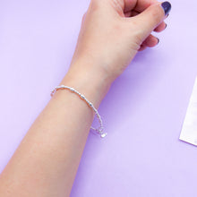 Cargar imagen en el visor de la galería, Pulsera Plata Balines Grano Arroz
