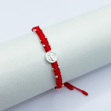 Cargar imagen en el visor de la galería, Pulsera Plata San Benito Balines

