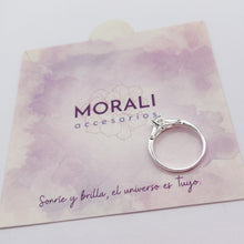 Cargar imagen en el visor de la galería, Anillo Plata Compromiso Circones
