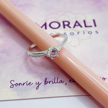 Cargar imagen en el visor de la galería, Anillo Plata Compromiso Circón
