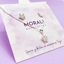 Cargar imagen en el visor de la galería, Juego Plata Mariposas
