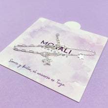 Cargar imagen en el visor de la galería, Pulsera Plata Estrellas
