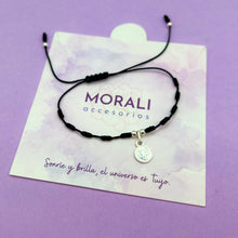 Cargar imagen en el visor de la galería, Pulsera Plata Negra San Benito
