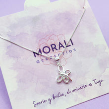 Cargar imagen en el visor de la galería, Dije Plata Mariposa Microcircones
