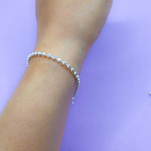 Cargar imagen en el visor de la galería, Pulsera Plata Balines Labrados Grandes

