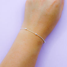 Cargar imagen en el visor de la galería, Pulsera Plata Balines Lisos
