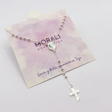 Cargar imagen en el visor de la galería, Rosario Plata Virgen Milagrosa Balín 3 mm
